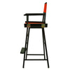 30'' Director's Chair Black Frame-Orange Canvas - Casual Home
