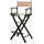 30'' Director's Chair Black Frame-Tan Canvas - Casual Home