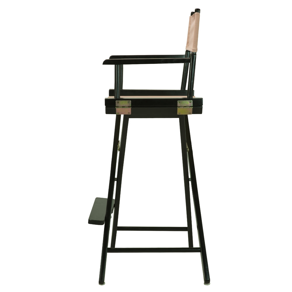 30'' Director's Chair Black Frame-Tan Canvas - Casual Home