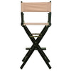 30'' Director's Chair Black Frame-Tan Canvas - Casual Home