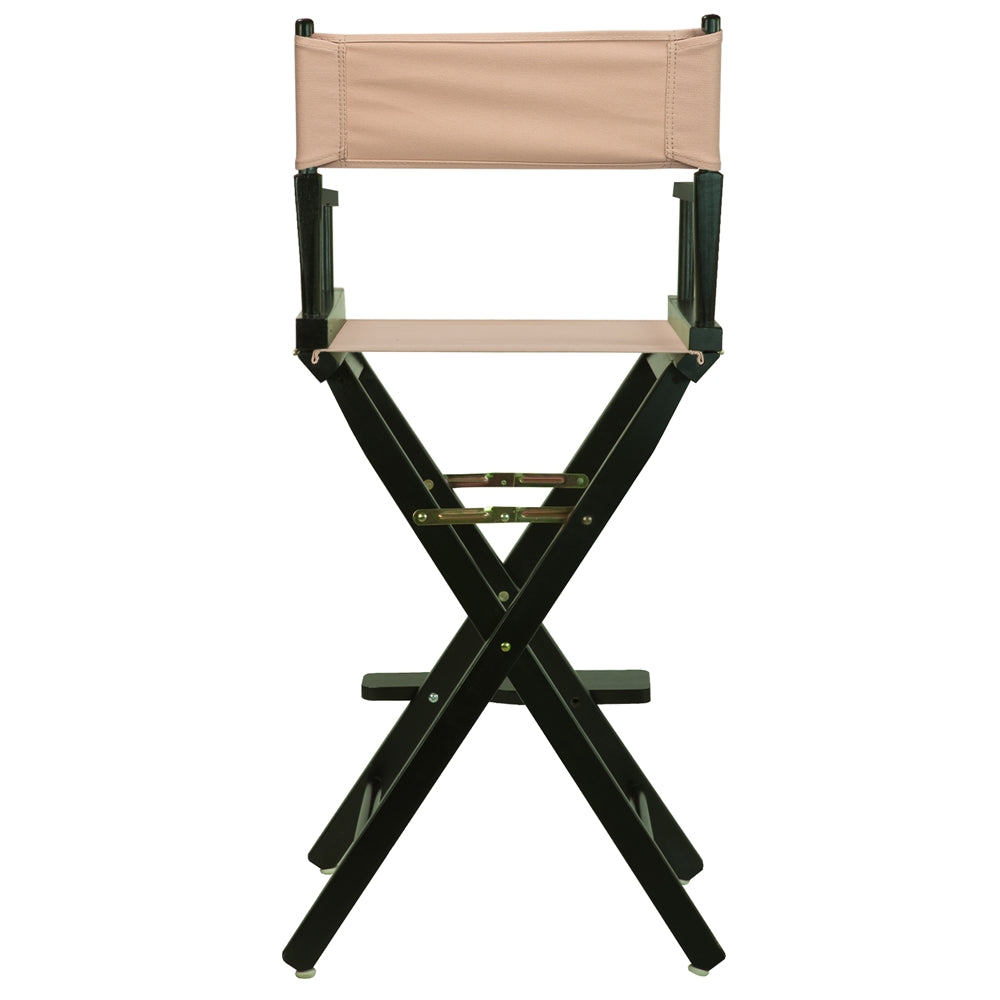 30'' Director's Chair Black Frame-Tan Canvas - Casual Home