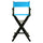 30'' Director's Chair Black Frame-Turquoise Canvas - Casual Home