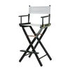 30'' Director's Chair Black Frame-White Canvas - Casual Home