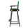 30'' Director's Chair Black Frame-Green Canvas - Casual Home