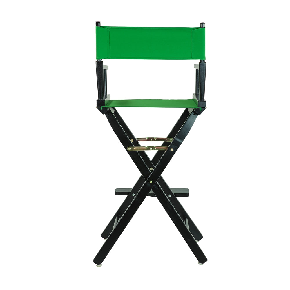 30'' Director's Chair Black Frame-Green Canvas - Casual Home