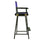 30'' Director's Chair Black Frame-Purple Canvas - Casual Home