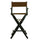 30'' Director's Chair Black Frame-Brown Canvas - Casual Home