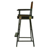 30'' Director's Chair Black Frame-Brown Canvas - Casual Home