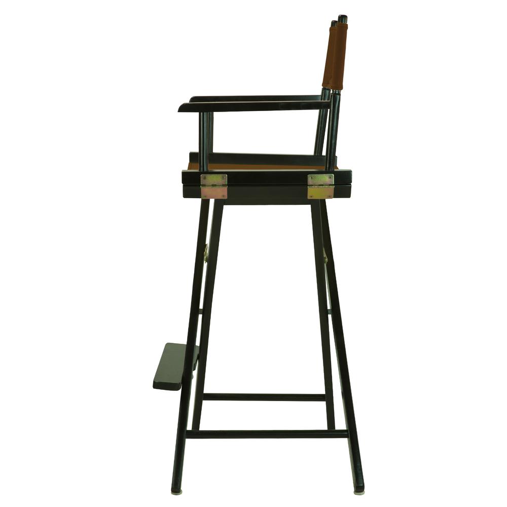 30'' Director's Chair Black Frame-Brown Canvas - Casual Home