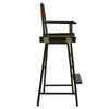 30'' Director's Chair Black Frame-Brown Canvas - Casual Home