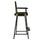 30'' Director's Chair Black Frame-Brown Canvas - Casual Home
