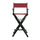 30'' Director's Chair Black Frame-Burgundy Canvas - Casual Home