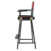 30'' Director's Chair Black Frame-Burgundy Canvas - Casual Home