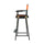 30'' Director's Chair Black Frame-Tangerine Canvas - Casual Home