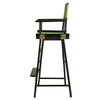 30'' Director's Chair Black Frame-Lime Green Canvas - Casual Home