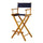 30'' Director's Chair Honey Oak Frame-Navy Blue Canvas - Casual Home
