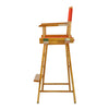 30'' Director's Chair Honey Oak Frame-Red Canvas - Casual Home