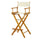 30'' Director's Chair Honey Oak Frame-Natural/Wheat Canvas - Casual Home