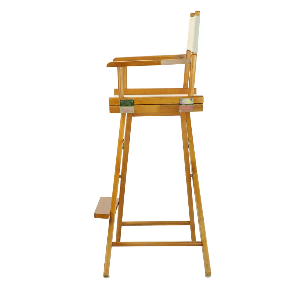 30'' Director's Chair Honey Oak Frame-Natural/Wheat Canvas - Casual Home