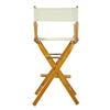 30'' Director's Chair Honey Oak Frame-Natural/Wheat Canvas - Casual Home
