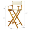 30'' Director's Chair Honey Oak Frame-Natural/Wheat Canvas - Casual Home