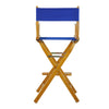 30'' Director's Chair Honey Oak Frame-Royal Blue Canvas - Casual Home