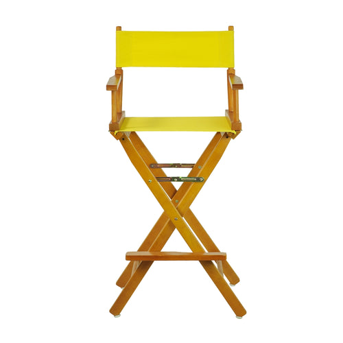 30'' Director's Chair Honey Oak Frame-Yellow Canvas - Casual Home