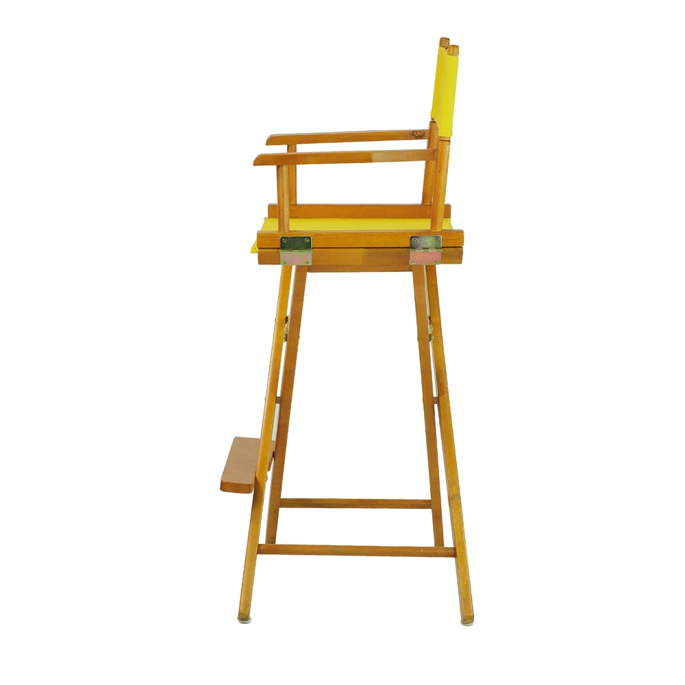 30'' Director's Chair Honey Oak Frame-Yellow Canvas - Casual Home