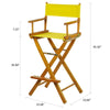 30'' Director's Chair Honey Oak Frame-Yellow Canvas - Casual Home