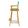 30'' Director's Chair Honey Oak Frame-Teal Canvas - Casual Home