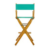 30'' Director's Chair Honey Oak Frame-Teal Canvas - Casual Home