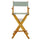 30'' Director's Chair Honey Oak Frame-Gray Canvas - Casual Home