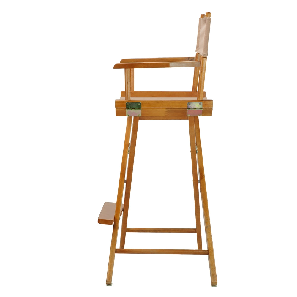 30'' Director's Chair Honey Oak Frame-Tan Canvas - Casual Home