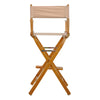 30'' Director's Chair Honey Oak Frame-Tan Canvas - Casual Home