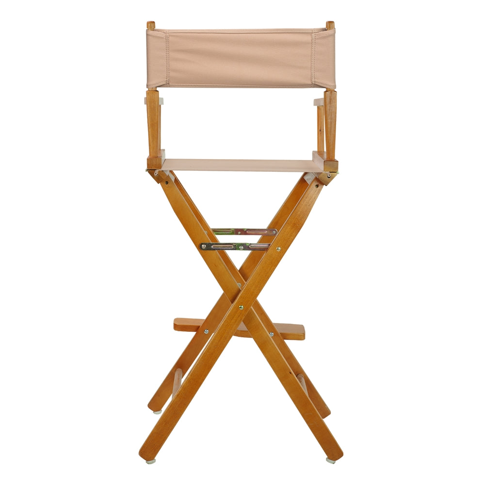 30'' Director's Chair Honey Oak Frame-Tan Canvas - Casual Home