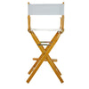 30'' Director's Chair Honey Oak Frame-White Canvas - Casual Home