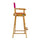 30'' Director's Chair Honey Oak Frame-Magenta Canvas - Casual Home