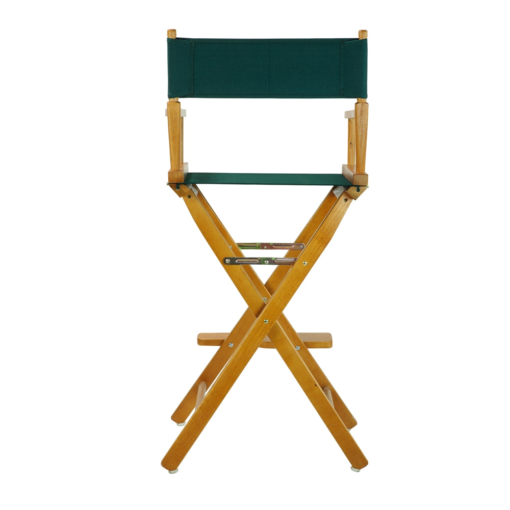 30'' Director's Chair Honey Oak Frame-Hunter Green Canvas - Casual Home