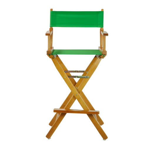 30'' Director's Chair Honey Oak Frame-Green Canvas - Casual Home