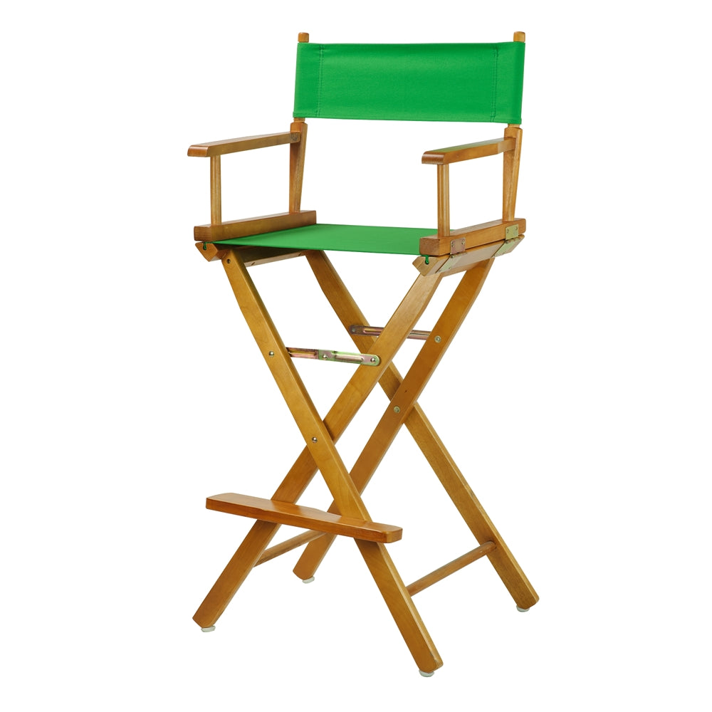 30'' Director's Chair Honey Oak Frame-Green Canvas - Casual Home