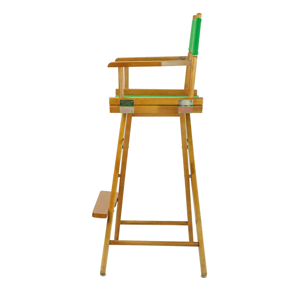 30'' Director's Chair Honey Oak Frame-Green Canvas - Casual Home