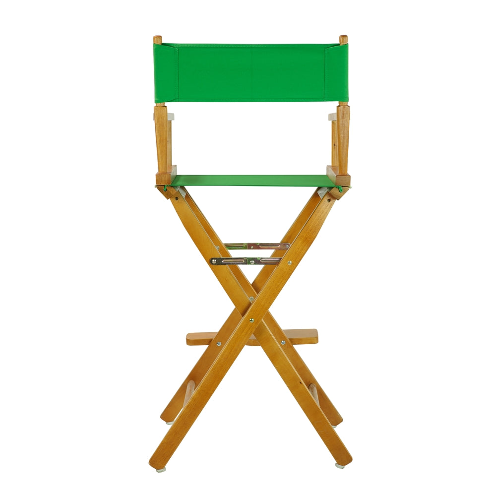 30'' Director's Chair Honey Oak Frame-Green Canvas - Casual Home