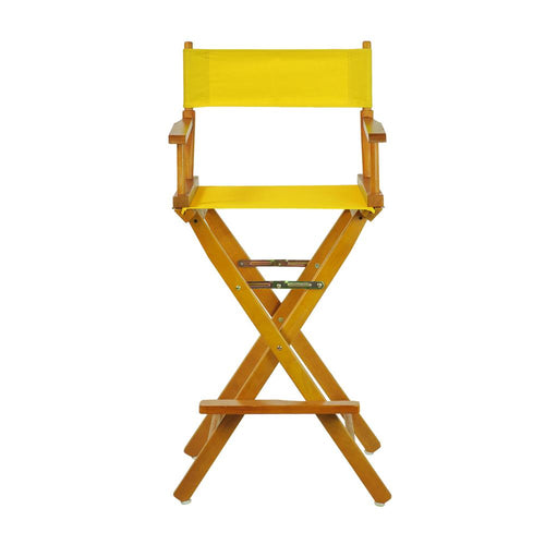 30'' Director's Chair Honey Oak Frame-Gold Canvas - Casual Home