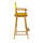 30'' Director's Chair Honey Oak Frame-Gold Canvas - Casual Home