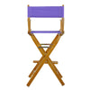 30'' Director's Chair Honey Oak Frame-Purple Canvas - Casual Home