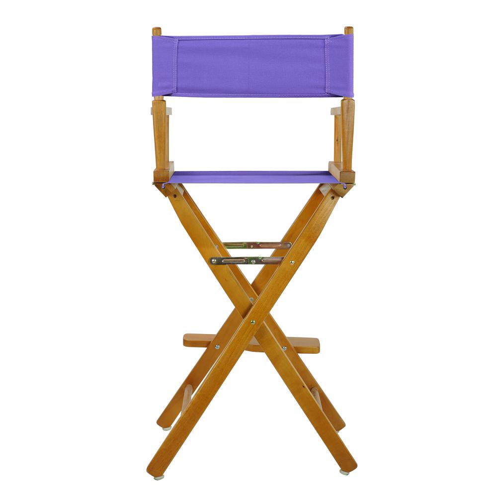 30'' Director's Chair Honey Oak Frame-Purple Canvas - Casual Home