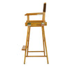 30'' Director's Chair Honey Oak Frame-Brown Canvas - Casual Home