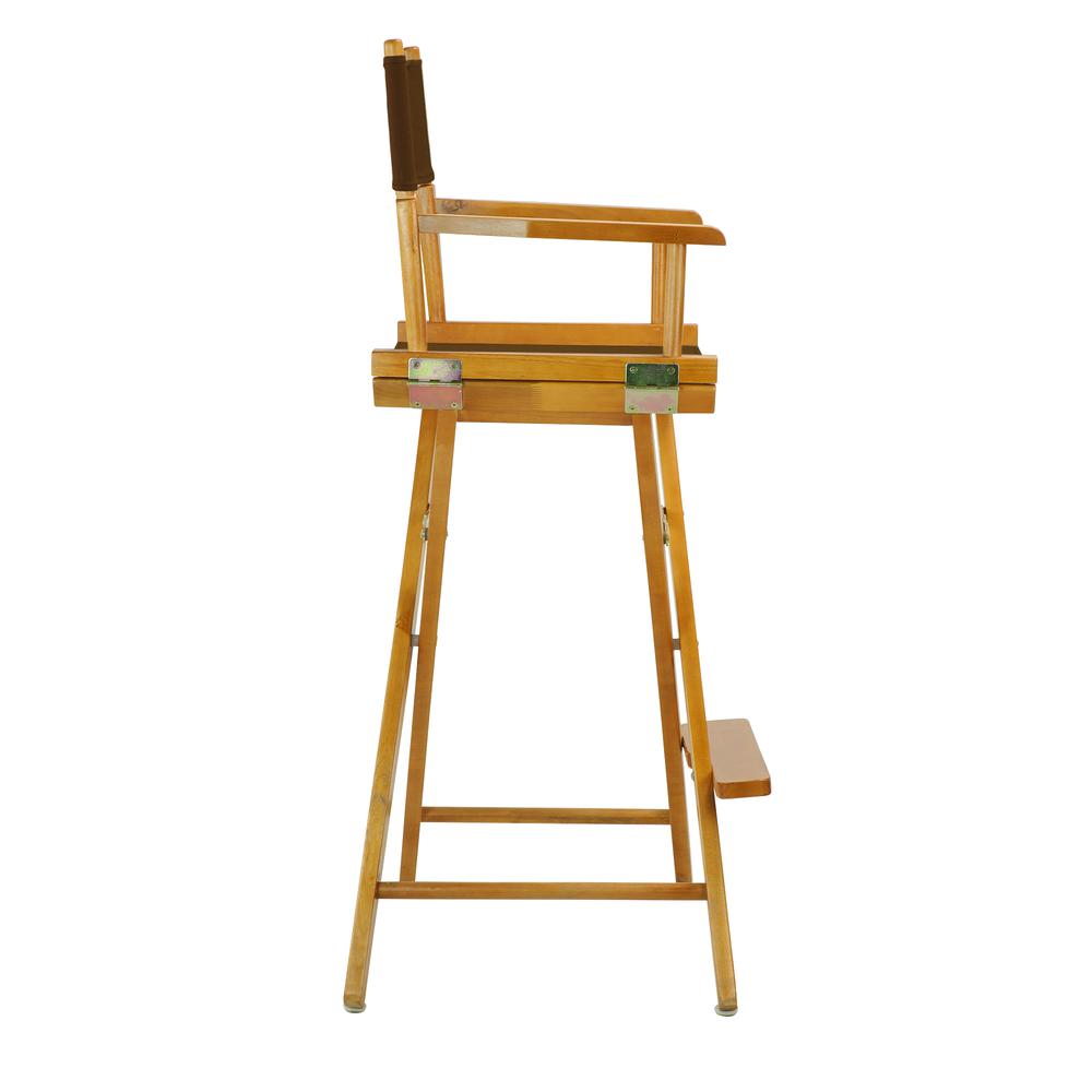 30'' Director's Chair Honey Oak Frame-Brown Canvas - Casual Home