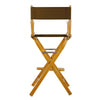 30'' Director's Chair Honey Oak Frame-Brown Canvas - Casual Home