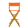 30'' Director's Chair Honey Oak Frame- Tangerine Canvas - Casual Home